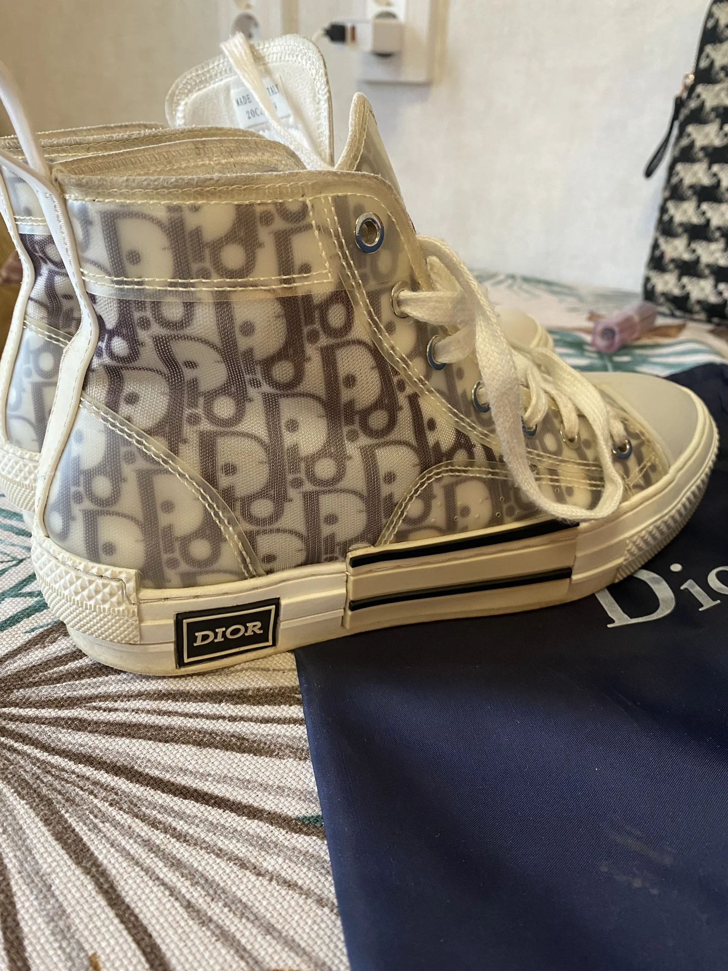 Кеды Dior высокие женские 39 - миниатюра 2