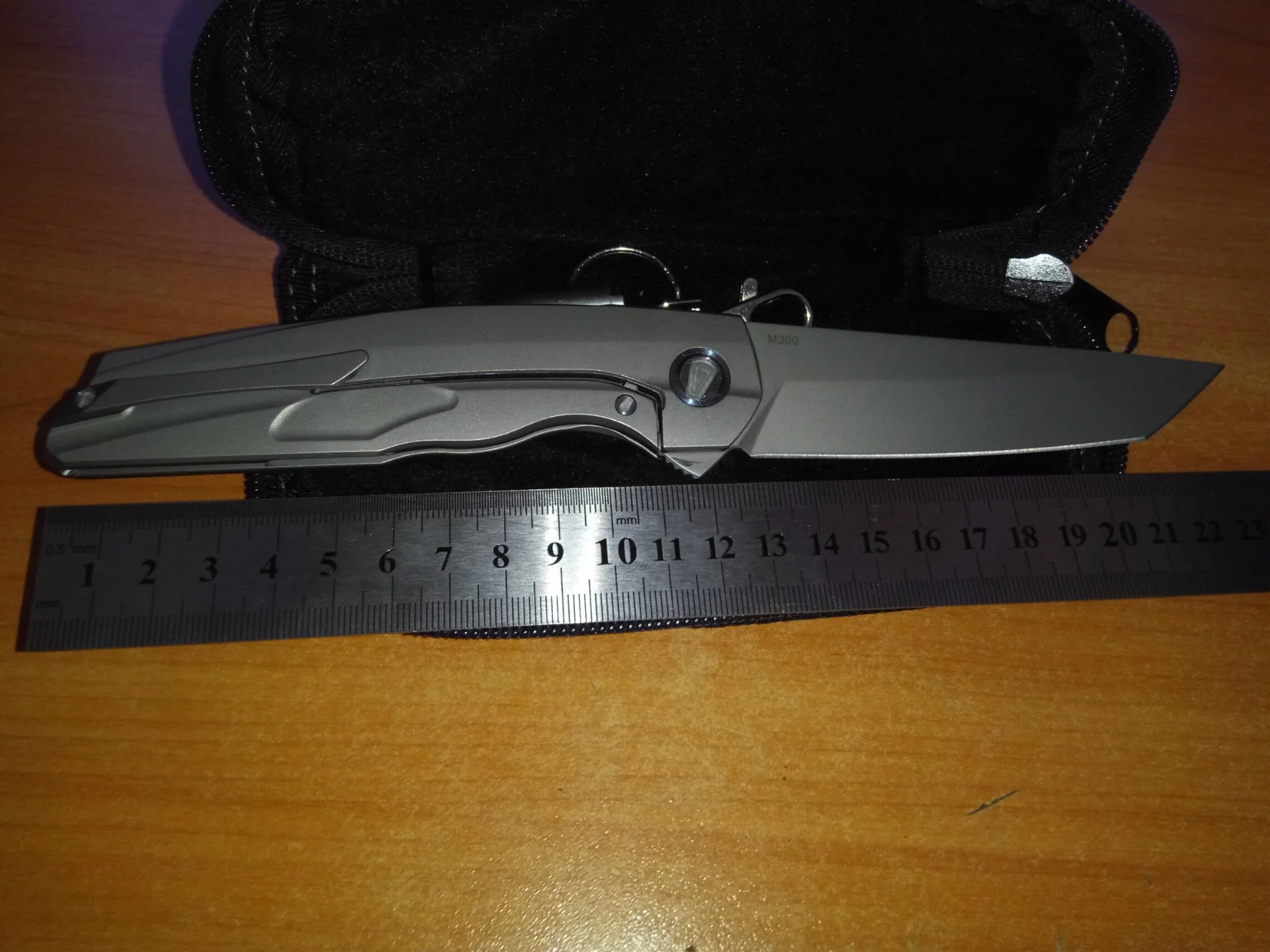 Нож складной  Широгоров Russian Flipping Tanto RFT M390 Титан - миниатюра 5