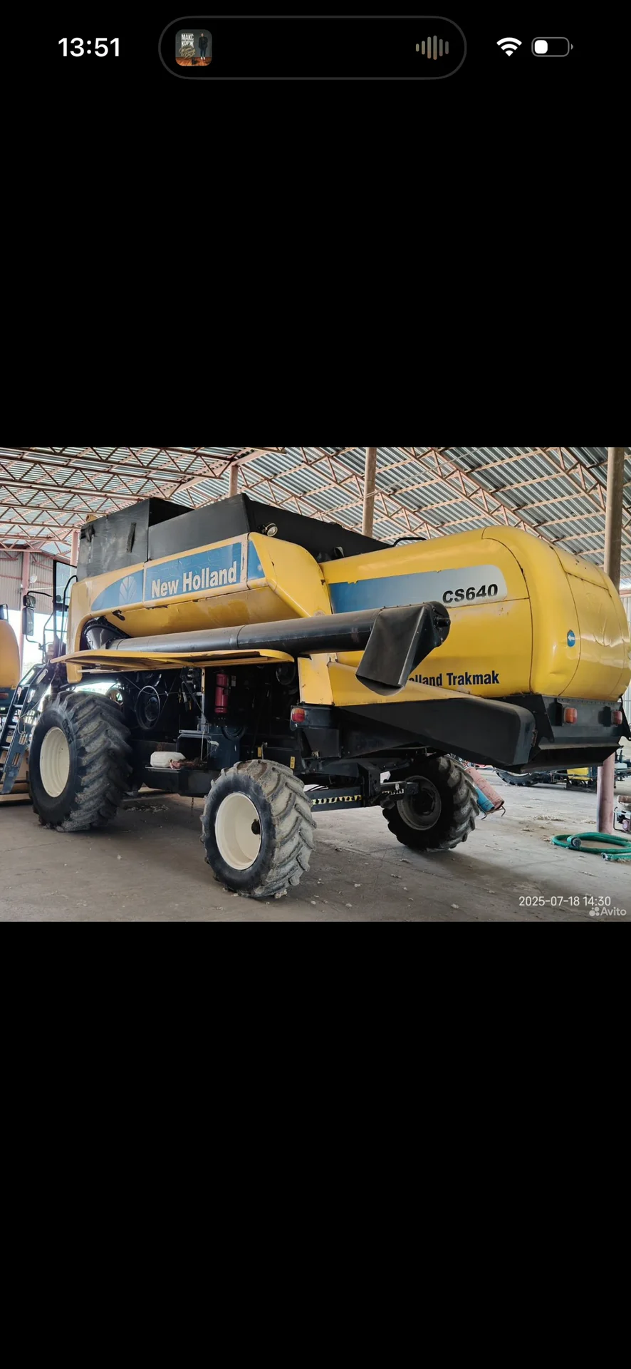 Зерноуборочный комбайн New Holland 2008 гв - миниатюра 3