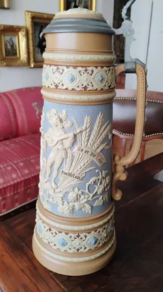 Кружка пивная, антикварная - миниатюра 2