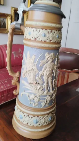 Кружка пивная, антикварная - миниатюра 3