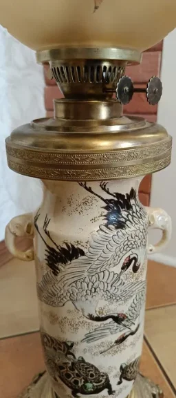 Лампа масляная, антикварная - миниатюра 3