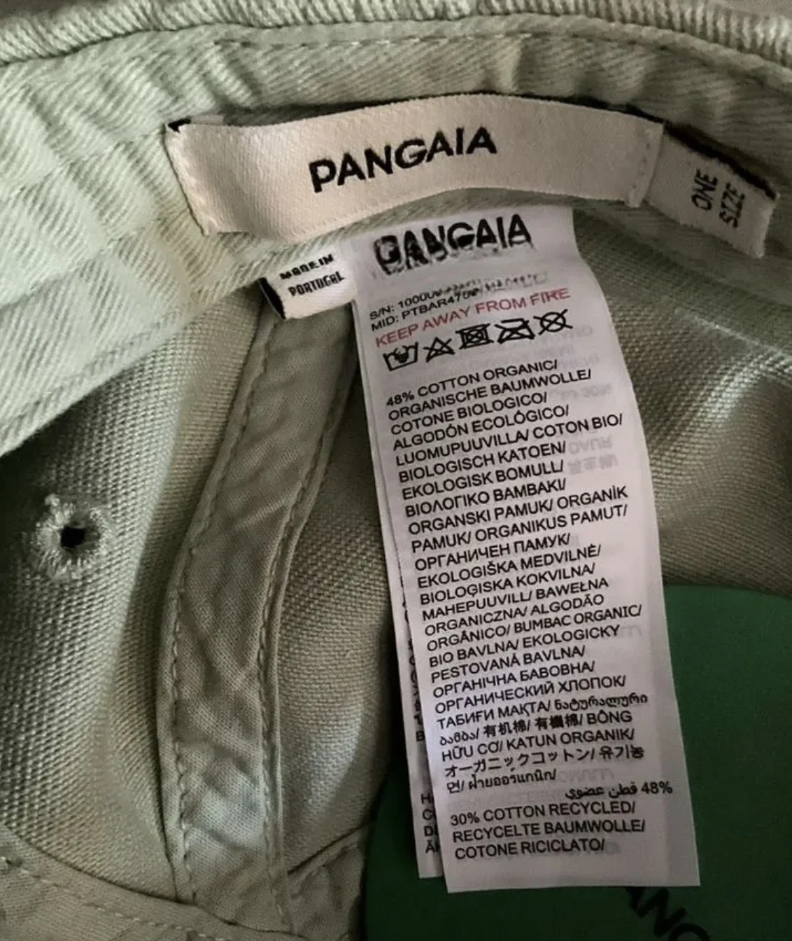Бейсболка унисекс PANGAIA, one size - миниатюра 4