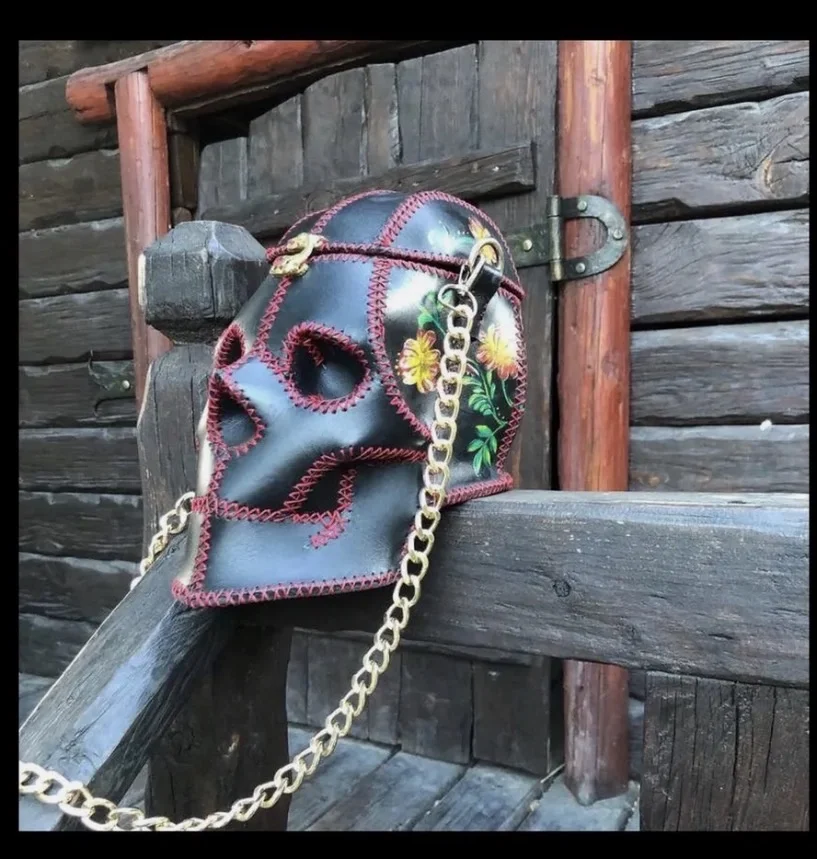 Сумка череп из кожи - изображение 1