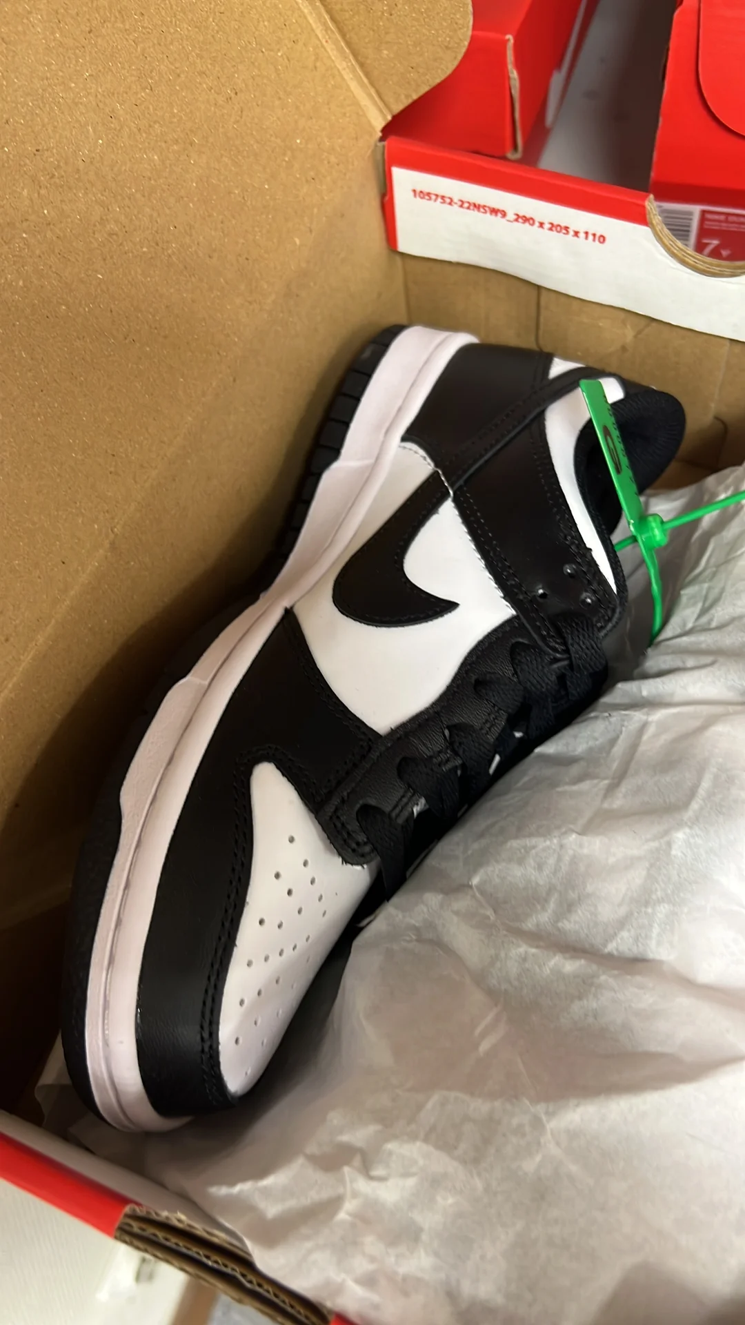 Nike dunk low black white - миниатюра 2