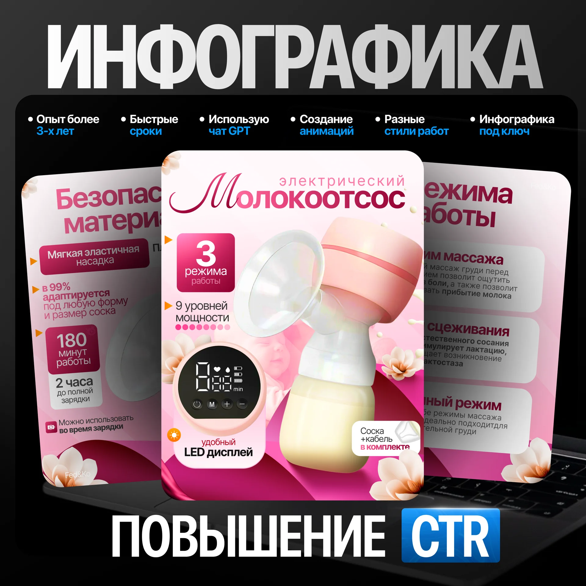 Инфографика для маркетплейсов - миниатюра 19