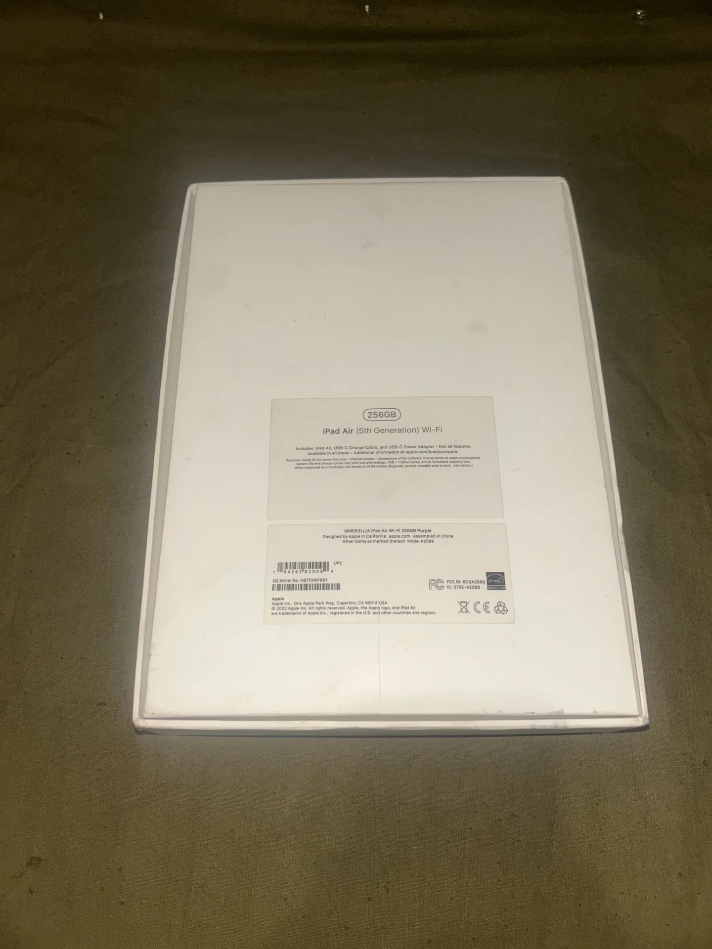 Коробка от iPad Air 5 (5th generation, 256GB) - миниатюра 3