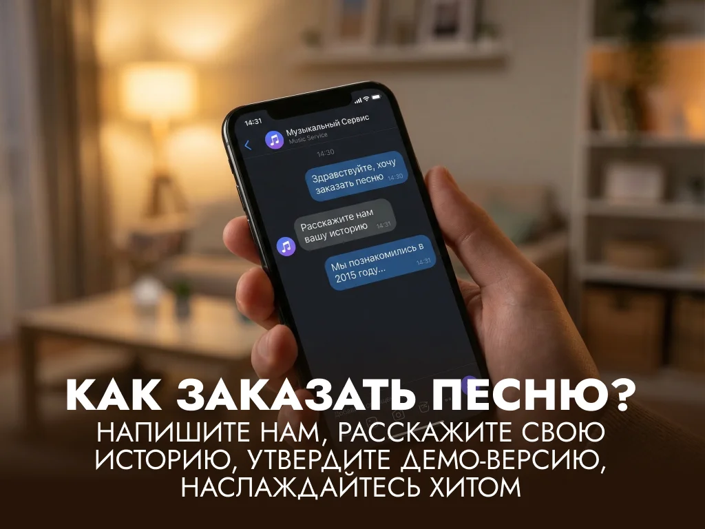 Авторская песня в подарок на заказ под ключ - миниатюра 6