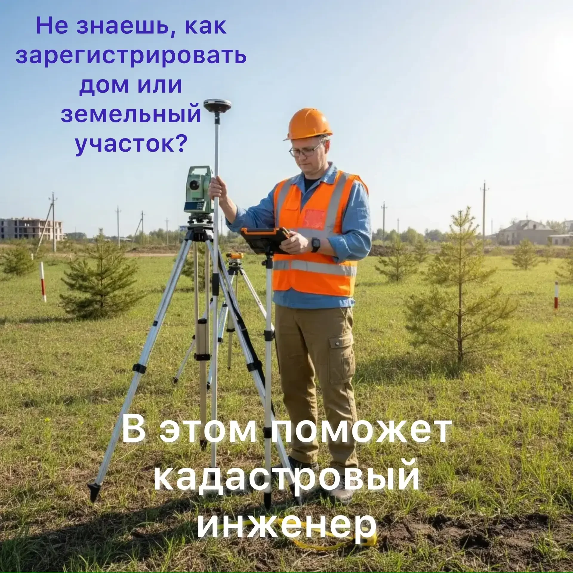Геодезист/Кадастровый инженер/межевание/вынос границ земельного участка/технический план/схема/план/ - изображение 1