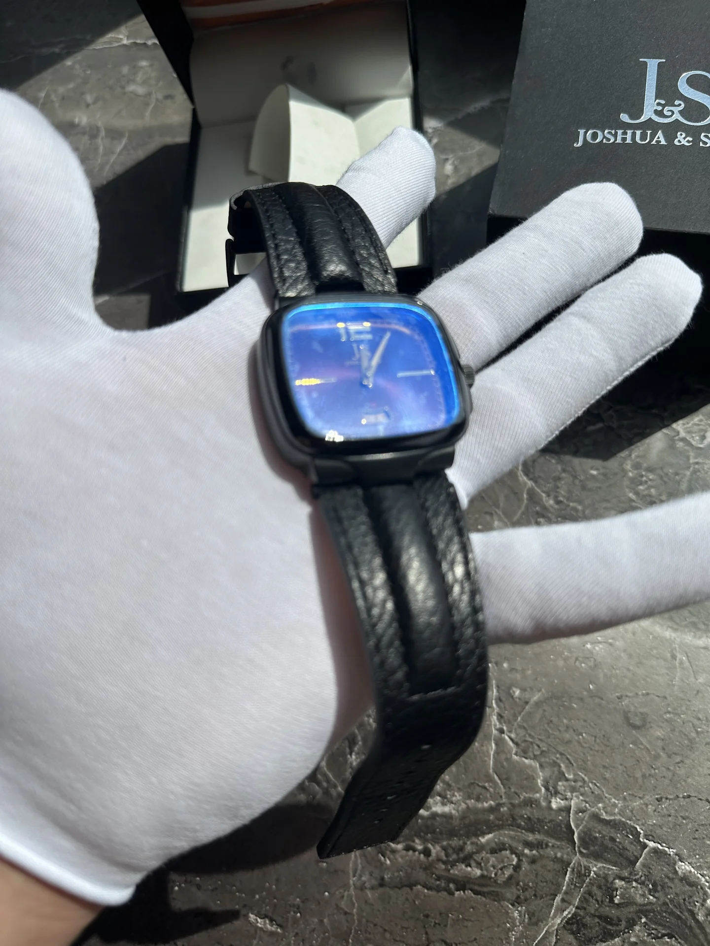 Наручные часы Joshua and Sons Square Blue - миниатюра 3