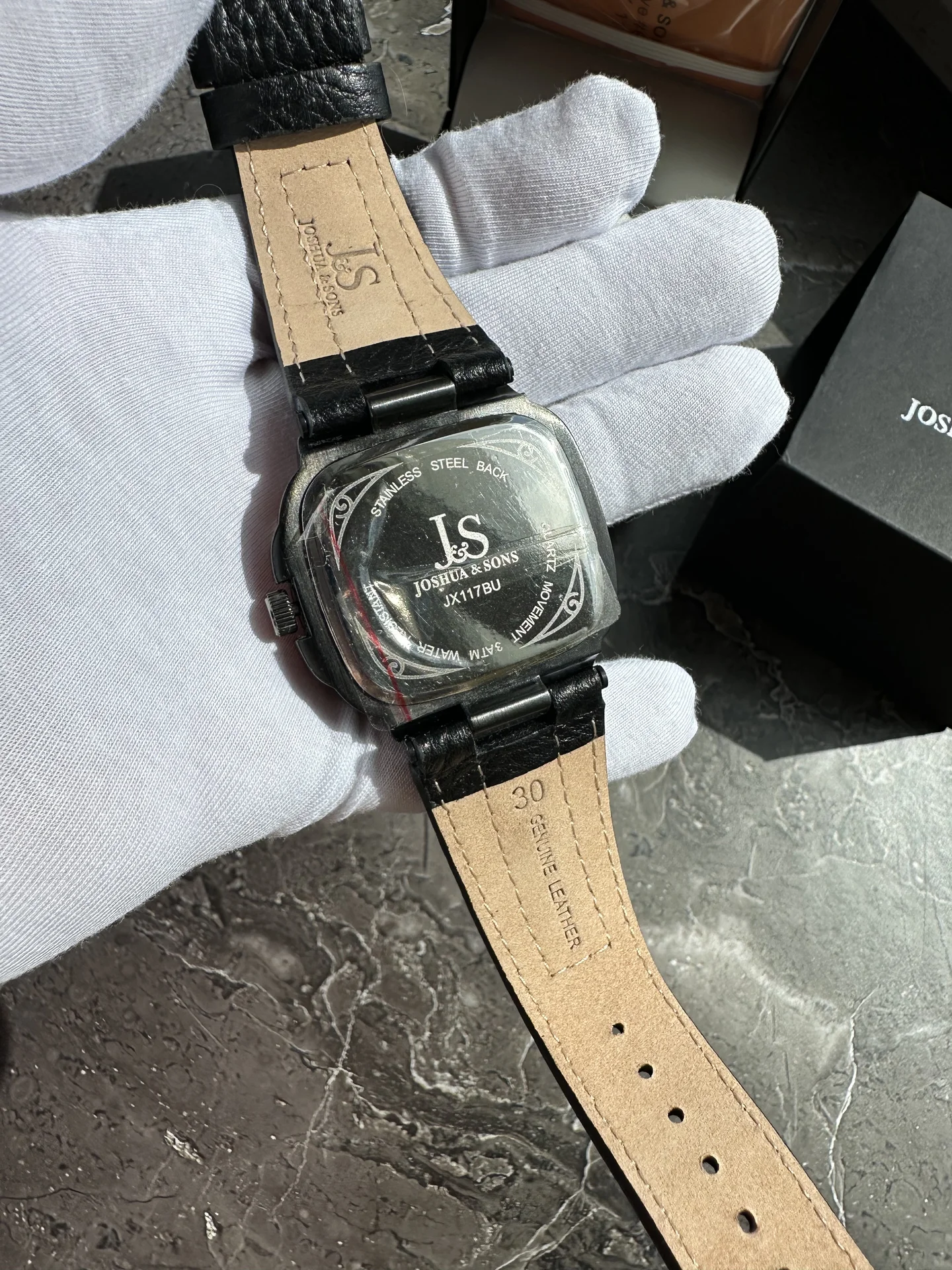 Наручные часы Joshua and Sons Square Blue - миниатюра 4