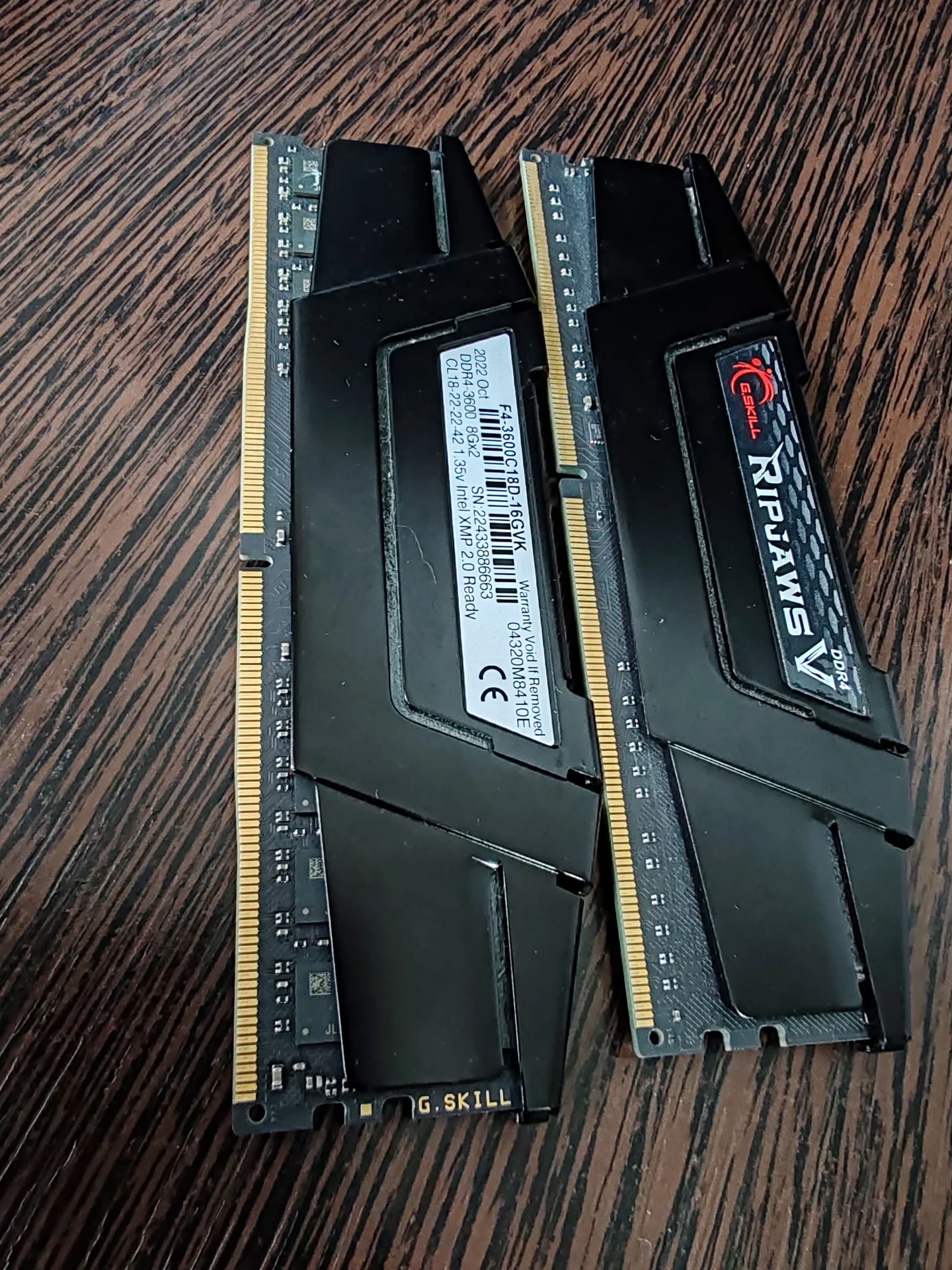Оперативная память ddr4 8 gb 3600 g.skill - изображение 1