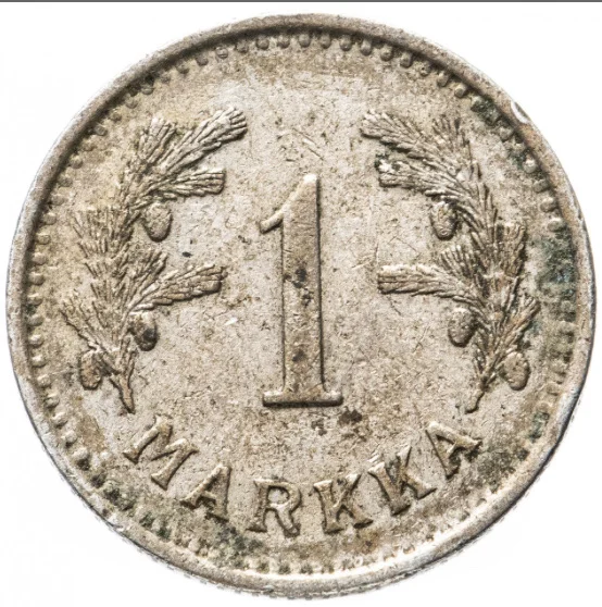 Финская монета 1 марка 1942 года - изображение 1