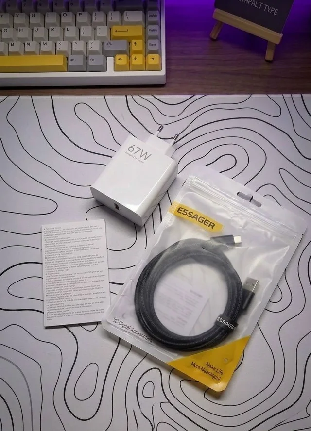 Зарядный кабель Essager 120W 6A Type-C Super Flash - миниатюра 2