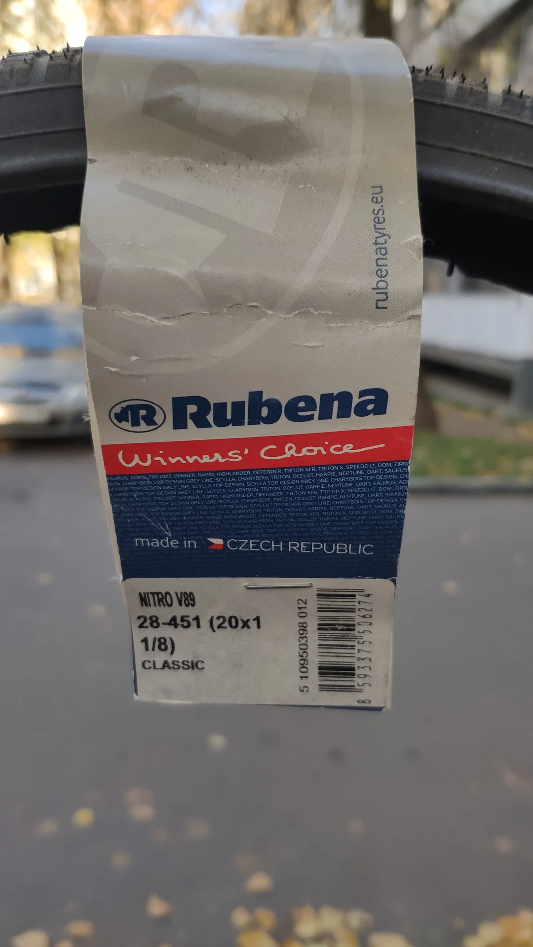 вело покрышка Rubena Nitro для вмх race - миниатюра 2