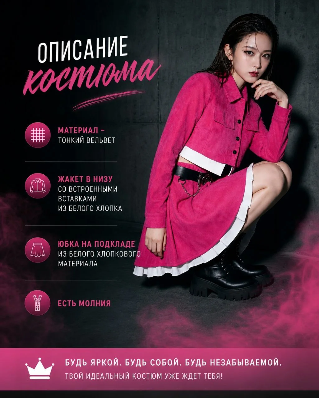 Костюм -двойка женскии розовый. - миниатюра 3