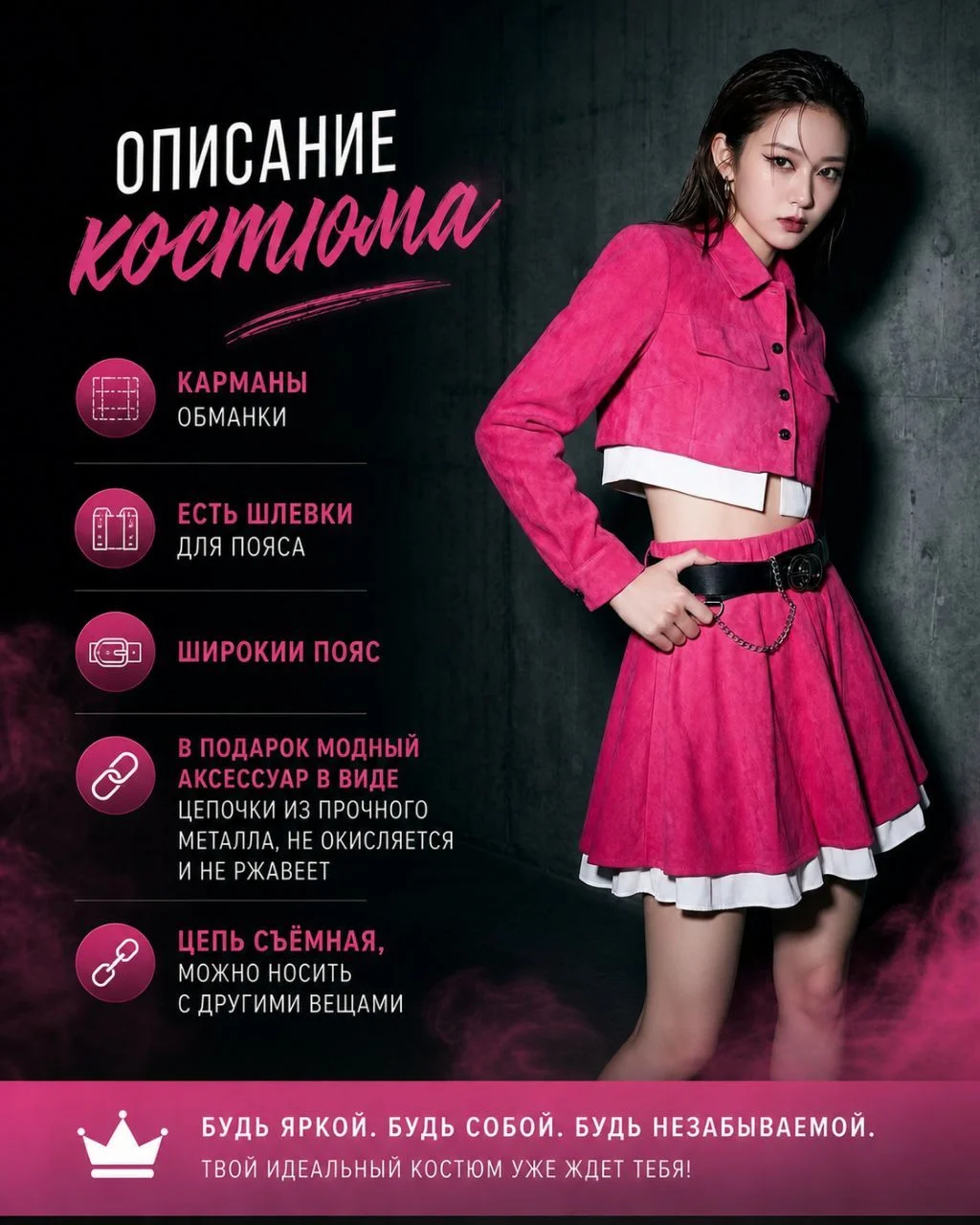Костюм -двойка женскии розовый. - миниатюра 4