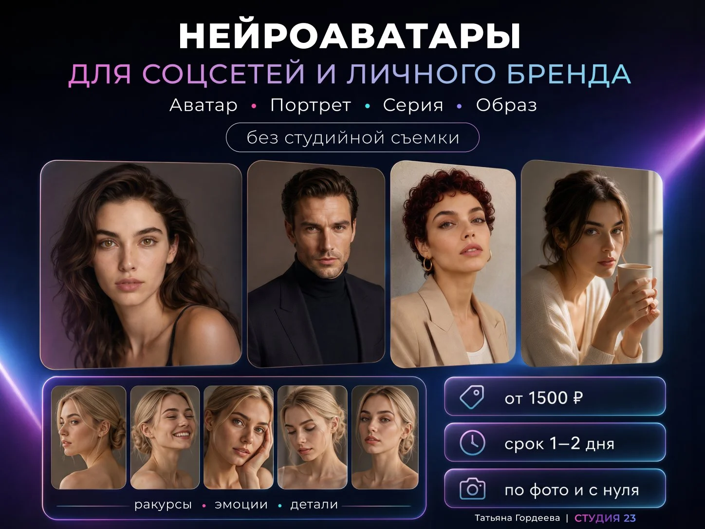 Нейроаватары для соцсетей и личного бренда - изображение 1