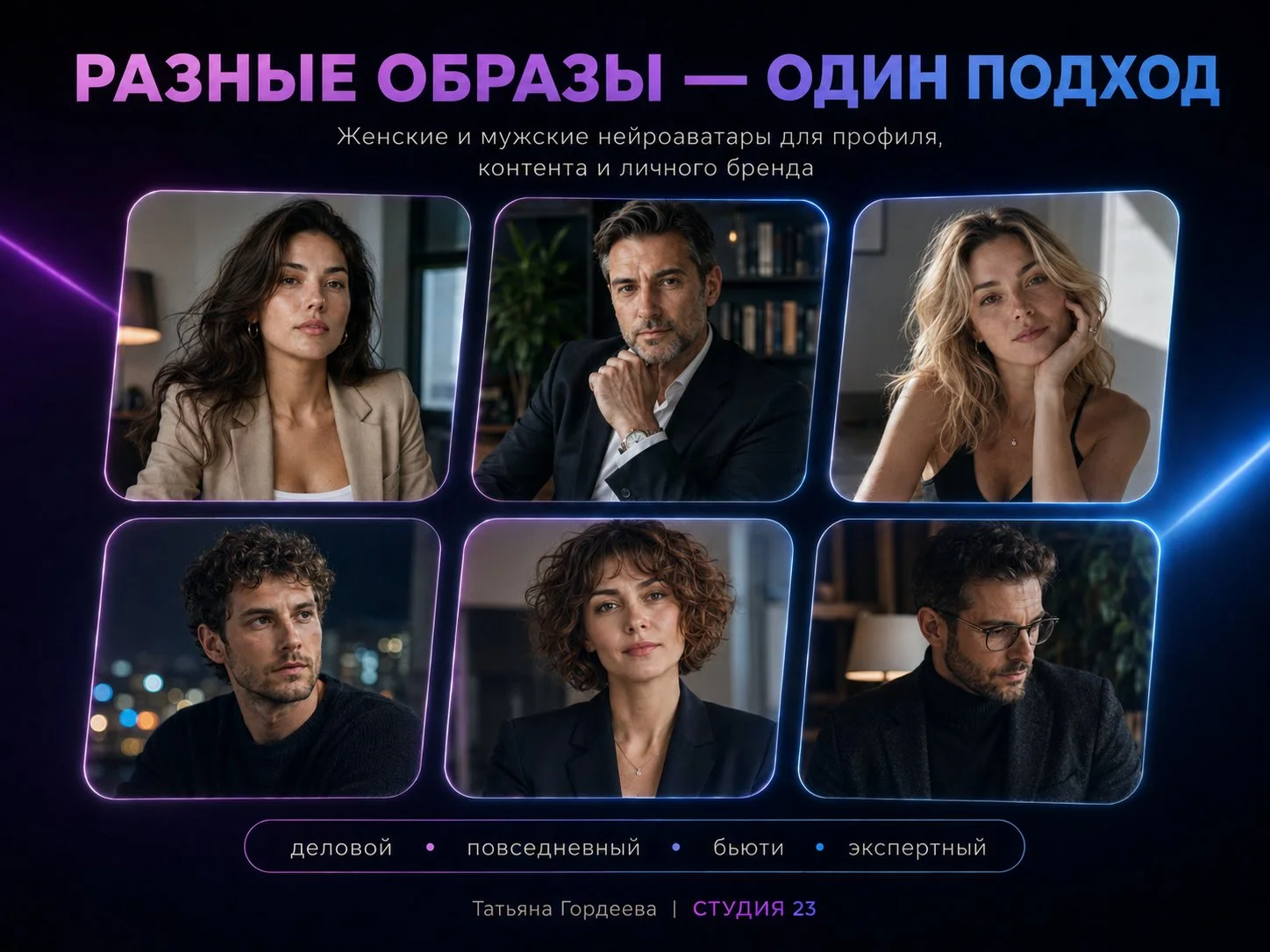 Нейроаватары для соцсетей и личного бренда - миниатюра 2