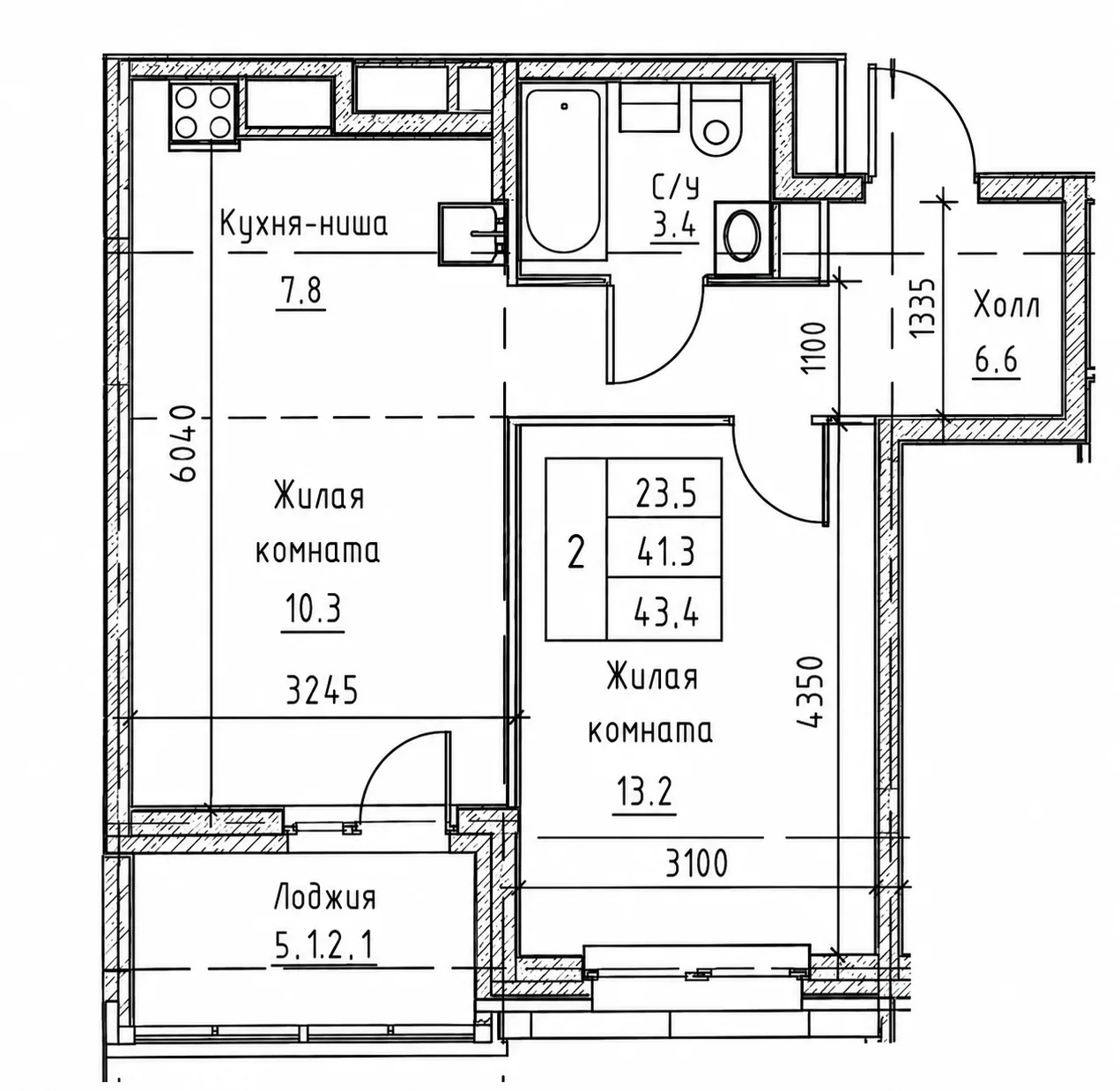 Сдается 2-к. квартира, 41,3 м², 9/16 эт. - миниатюра 14