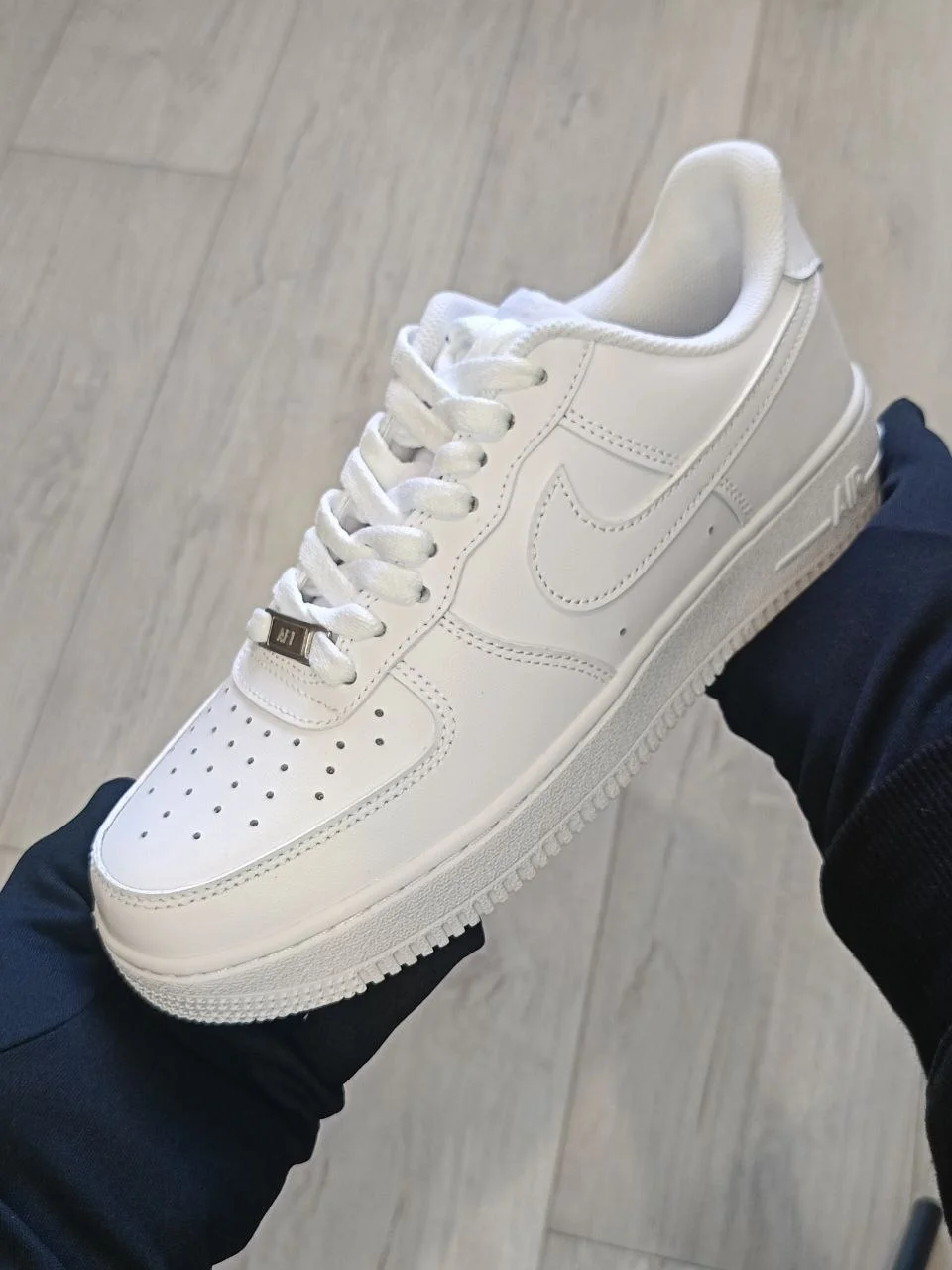 Кроссовки унисекс Air Force 1 белые - миниатюра 4