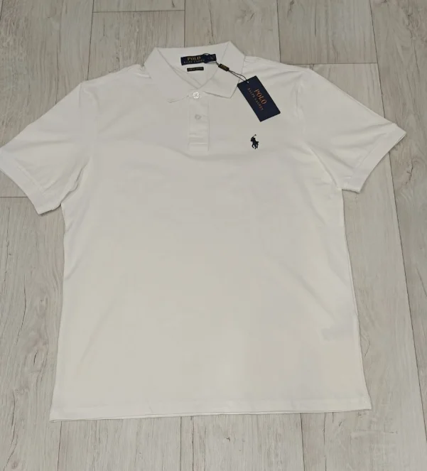 Футболка поло Polo Ralph Lauren (размер L) белая - изображение 1