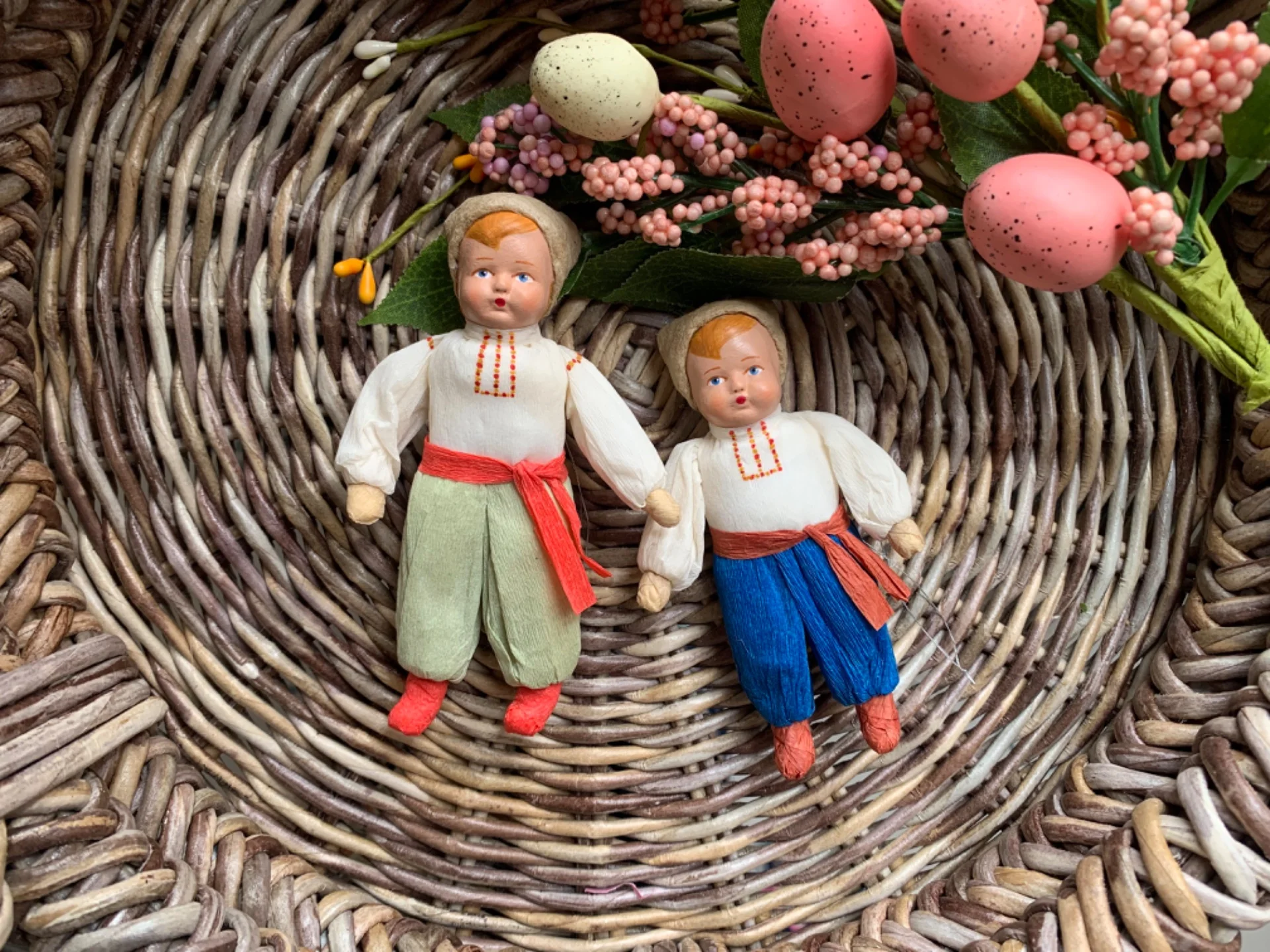 Ватная елочная игрушка, тараска - миниатюра 2