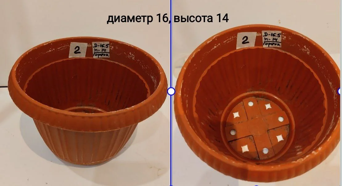 Горшки для цветов пластиковые - миниатюра 2