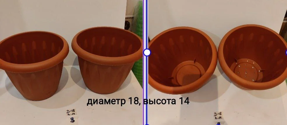 Горшки для цветов пластиковые - миниатюра 3