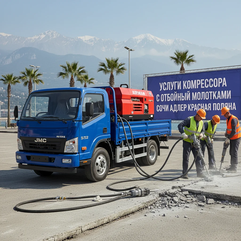 Услуги компрессора с отбойными молотками - миниатюра 2