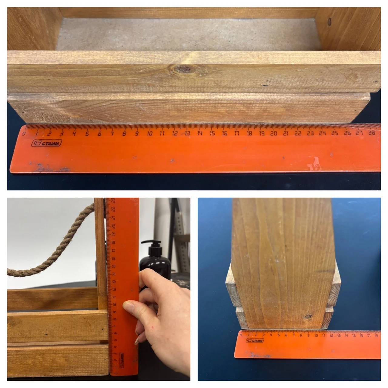 Корзина, ящик деревянный - миниатюра 5