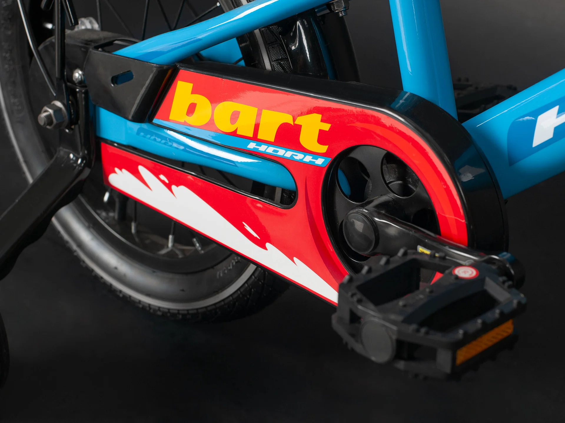 Велосипед HORH BART 14" (2024) Light Blue-Yellow - миниатюра 11