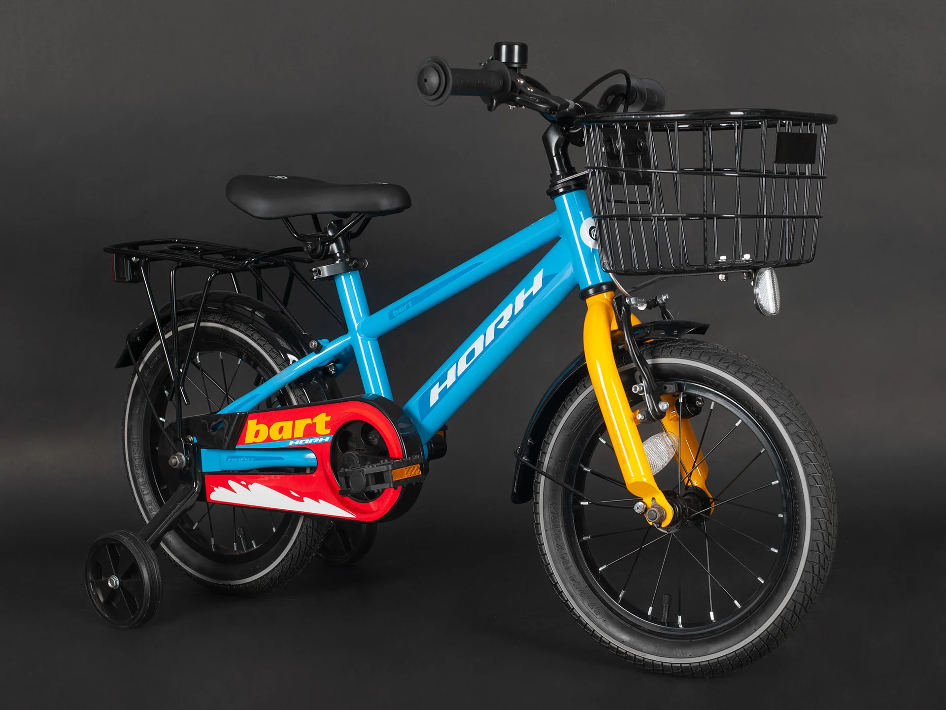 Велосипед HORH BART 14" (2024) Light Blue-Yellow - миниатюра 5