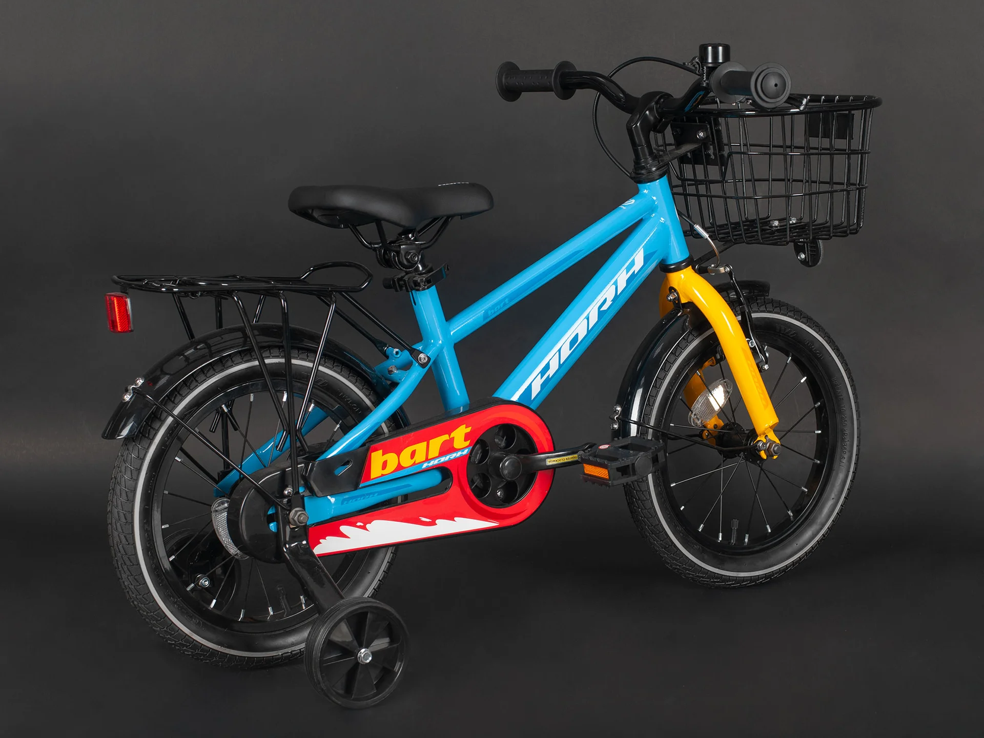 Велосипед HORH BART 14" (2024) Light Blue-Yellow - миниатюра 6