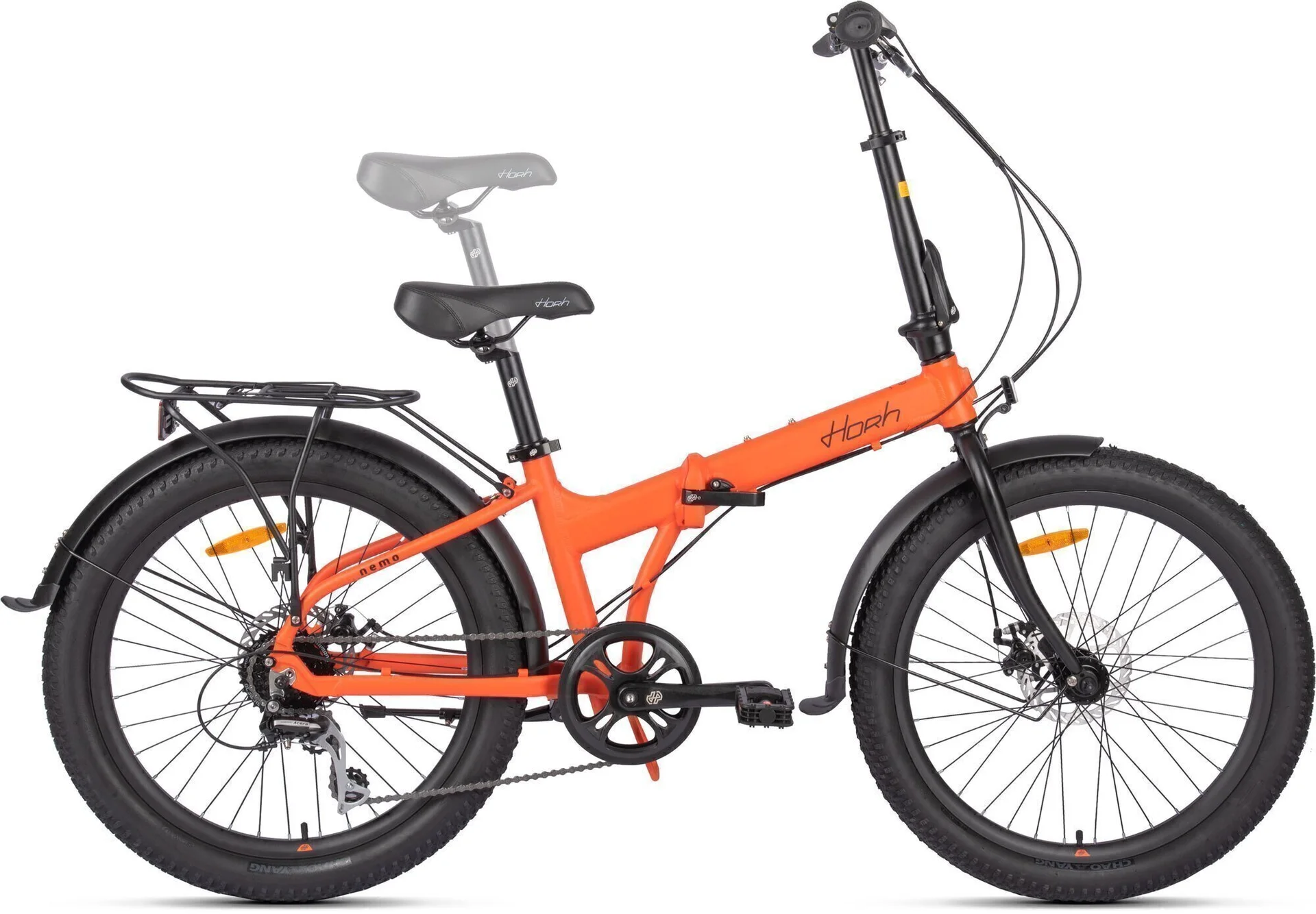 Велосипед HORH NEMO 8SP MD FAT 24" (2024) Orange - миниатюра 2