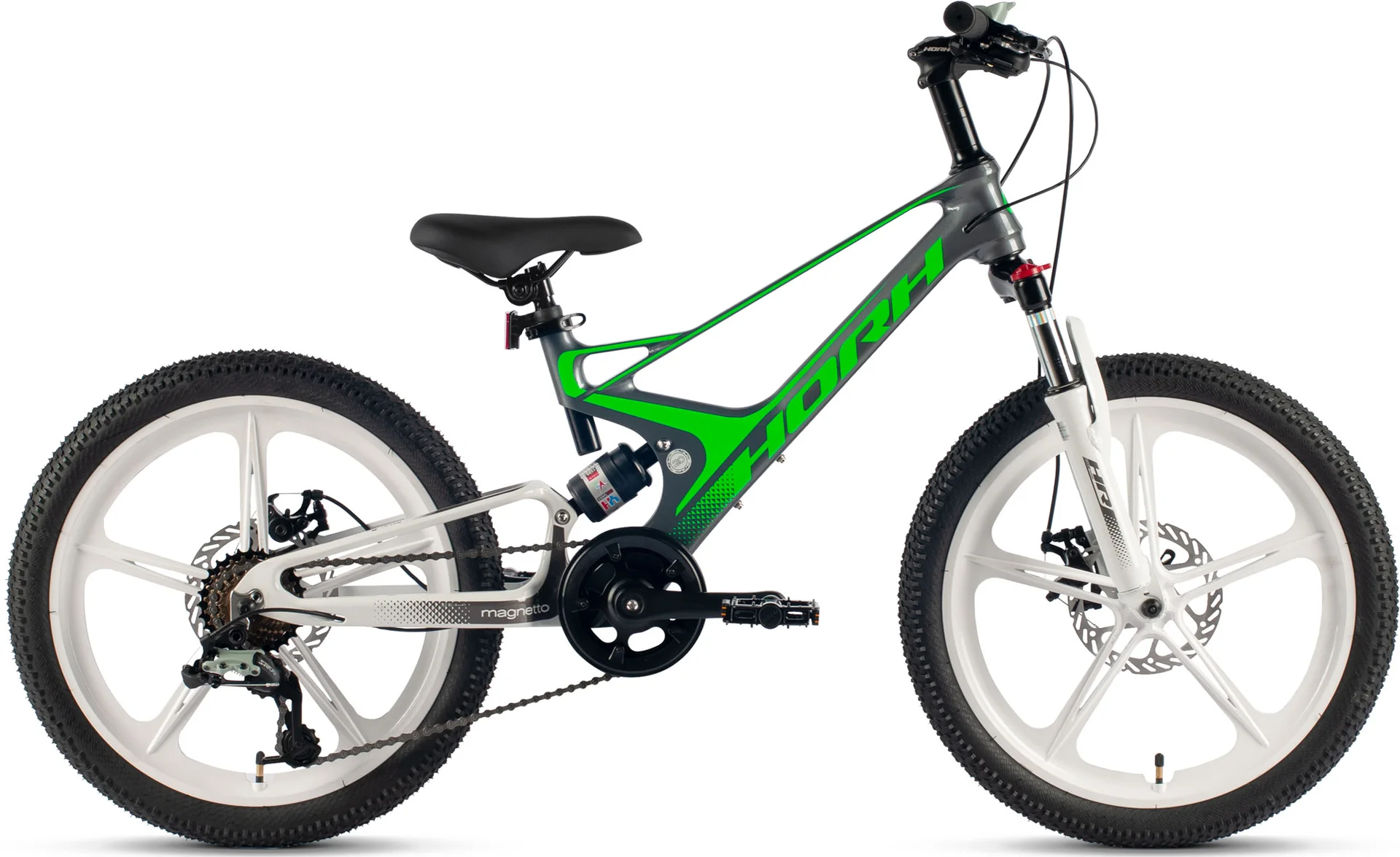 Велосипед HORH MAGNETTO HMGNT20 20" (2024) Grey-Green-White - изображение 1