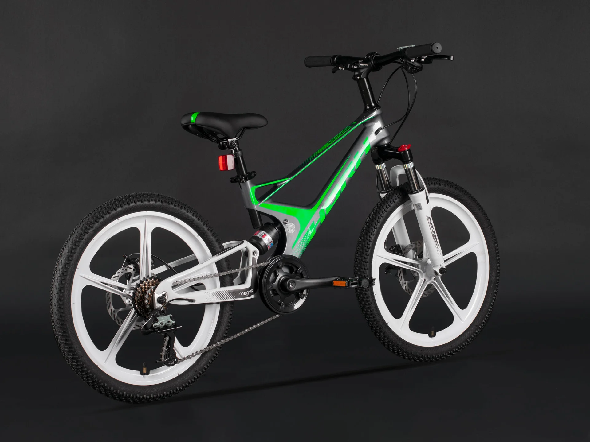 Велосипед HORH MAGNETTO HMGNT20 20" (2024) Grey-Green-White - миниатюра 7