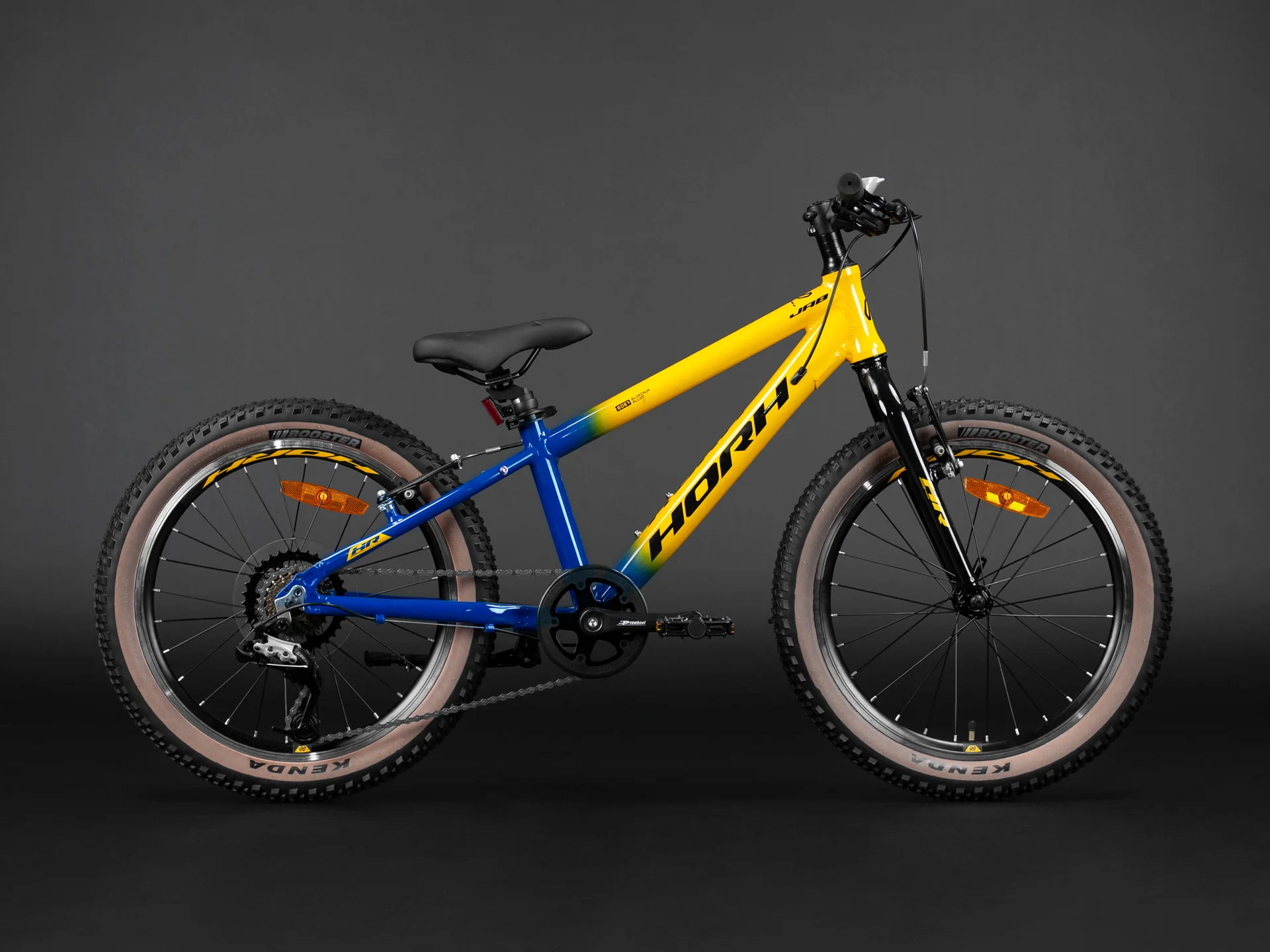 Велосипед HORH JAB JABVB20 20" (2024) Yellow-Dark Blue - миниатюра 5