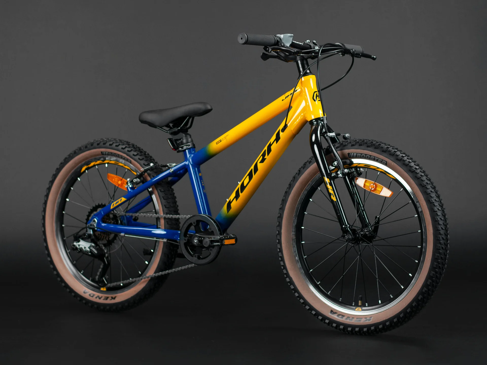 Велосипед HORH JAB JABVB20 20" (2024) Yellow-Dark Blue - миниатюра 6