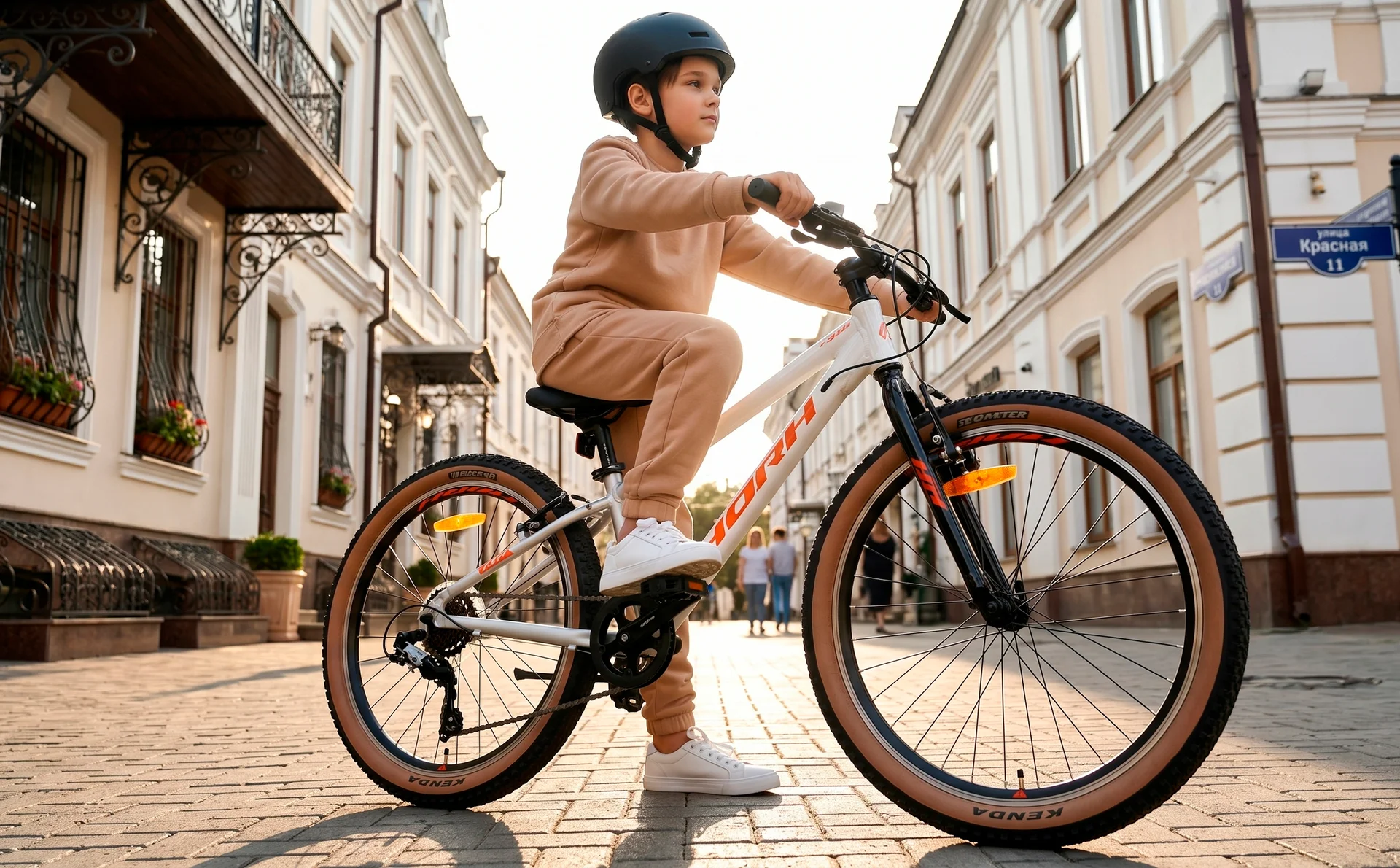 Велосипед HORH JAB JABVB24 24" (2025) White-Light Grey-Orange - миниатюра 3