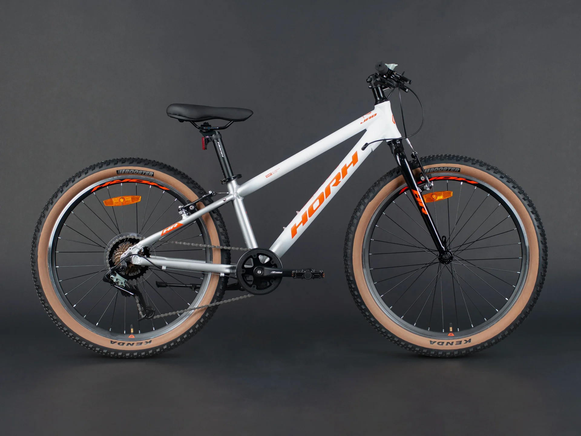 Велосипед HORH JAB JABVB24 24" (2025) White-Light Grey-Orange - миниатюра 5