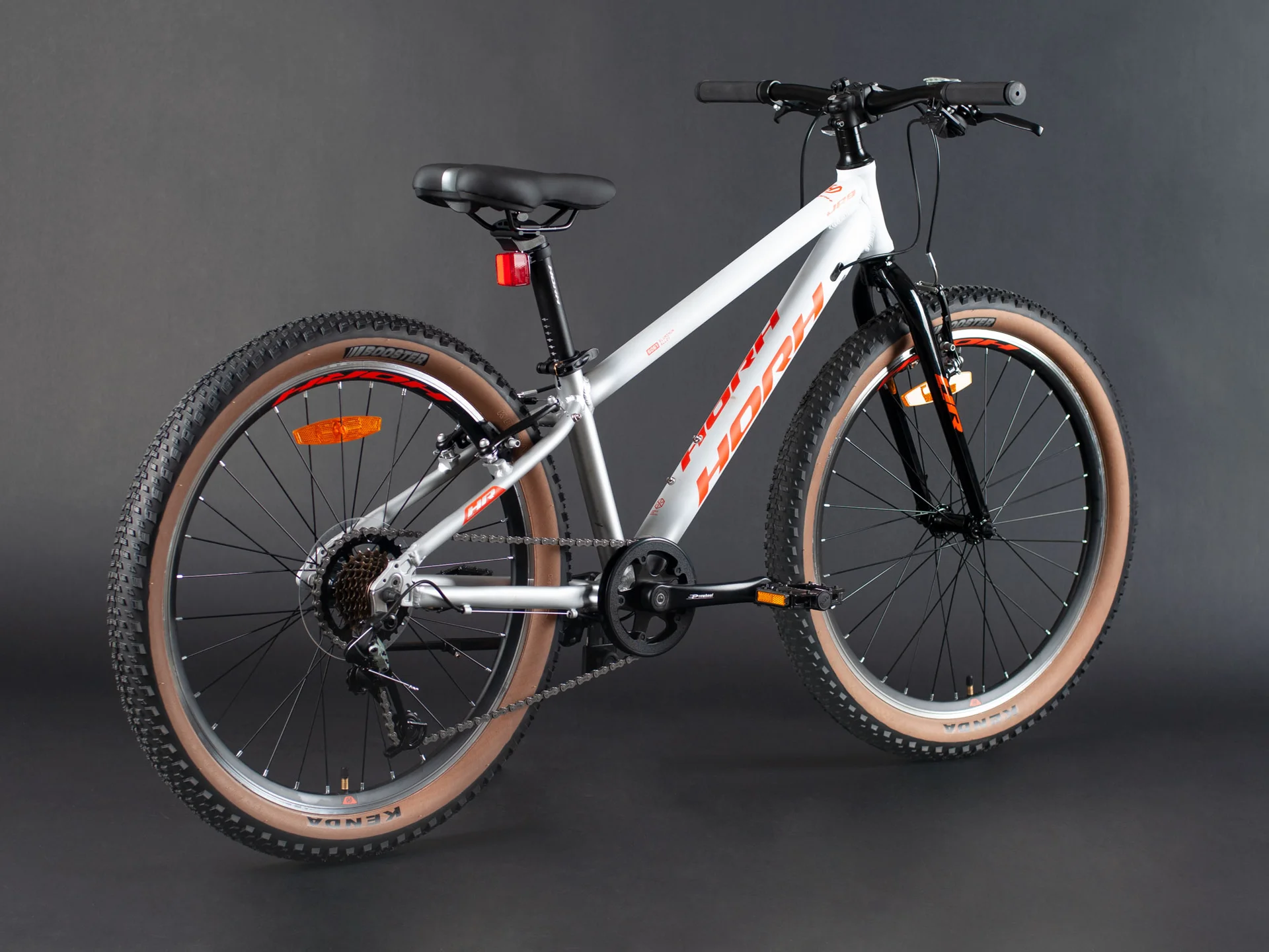 Велосипед HORH JAB JABVB24 24" (2025) White-Light Grey-Orange - миниатюра 7