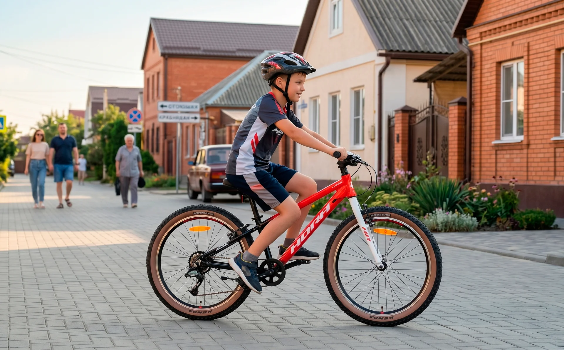 Велосипед HORH JAB JABVB24 24" (2025) Red-Black-White - миниатюра 2