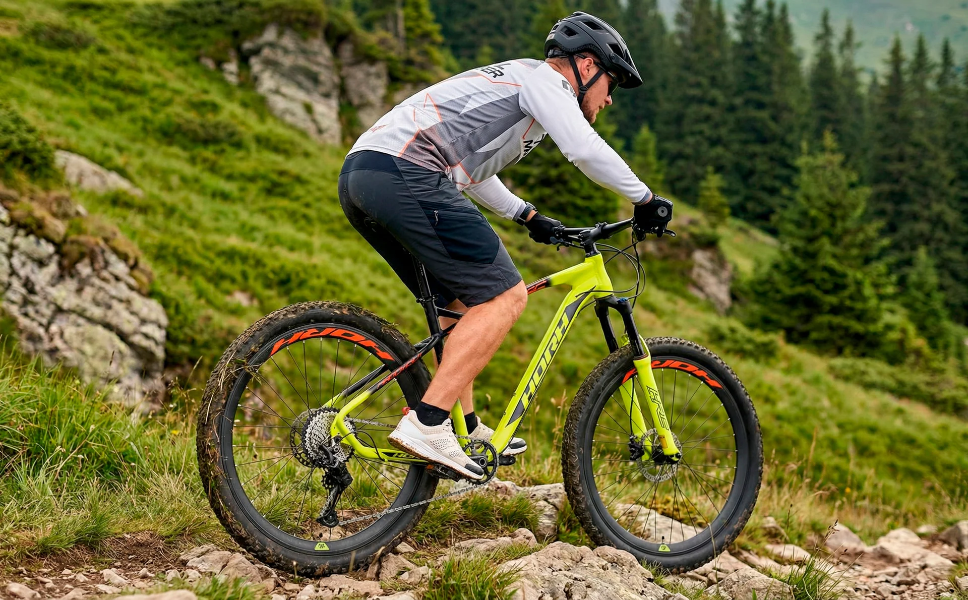 Велосипед HORH ROCKET PLUS 27.5+ (2025) Yellow-Black - миниатюра 4
