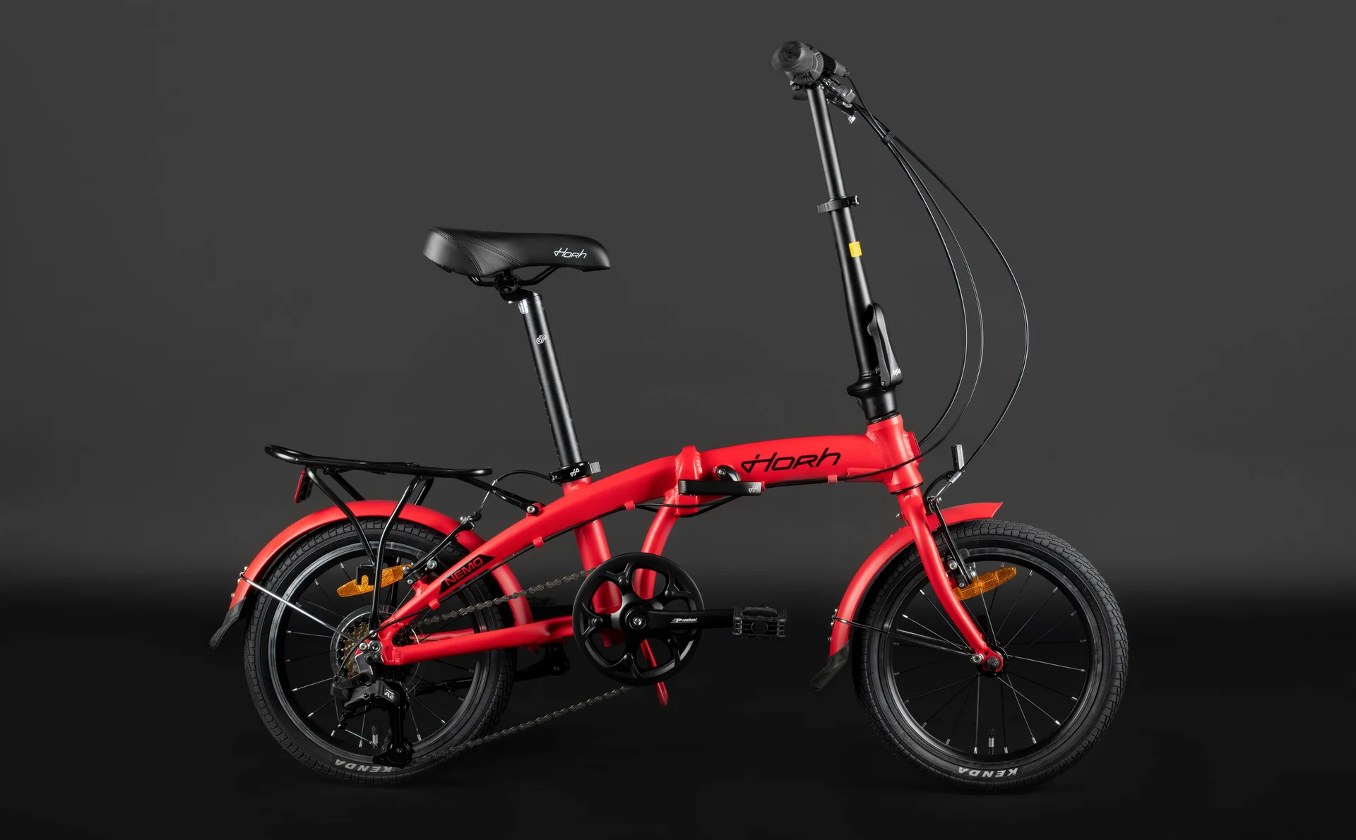 Велосипед HORH NEMO 7SP VB 16" (2025) Red-Black - миниатюра 2