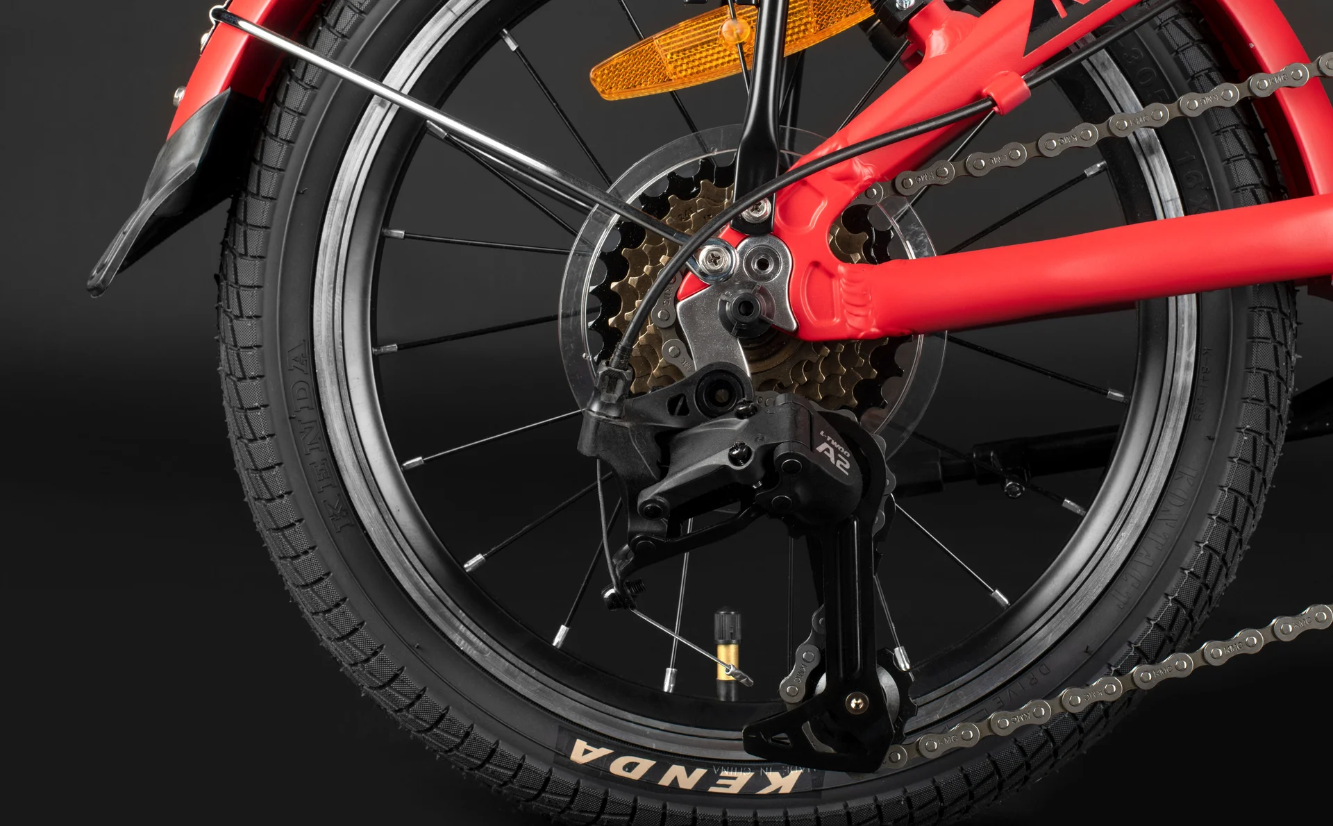 Велосипед HORH NEMO 7SP VB 16" (2025) Red-Black - миниатюра 9