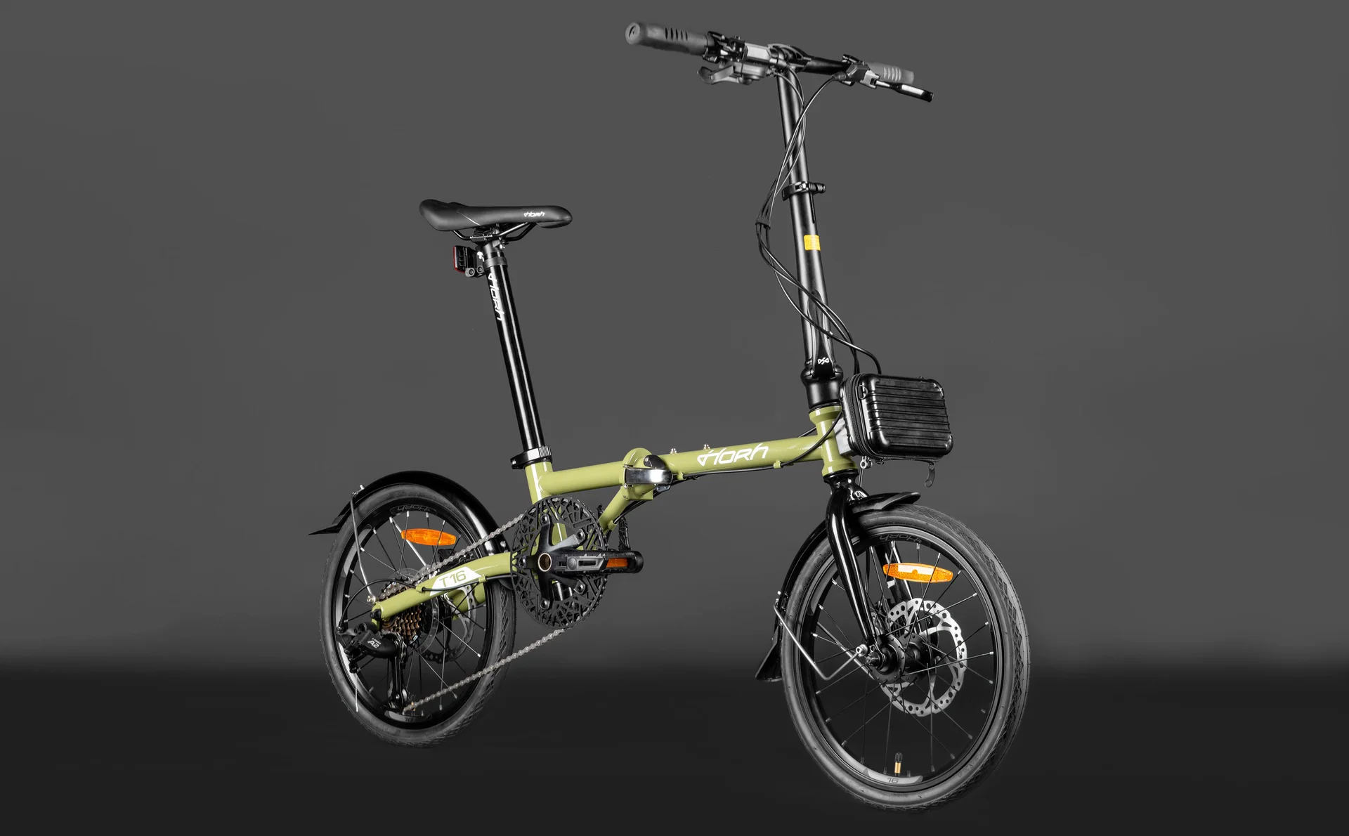 Велосипед HORH T16 16" (2024) Khaki Green-White - миниатюра 2