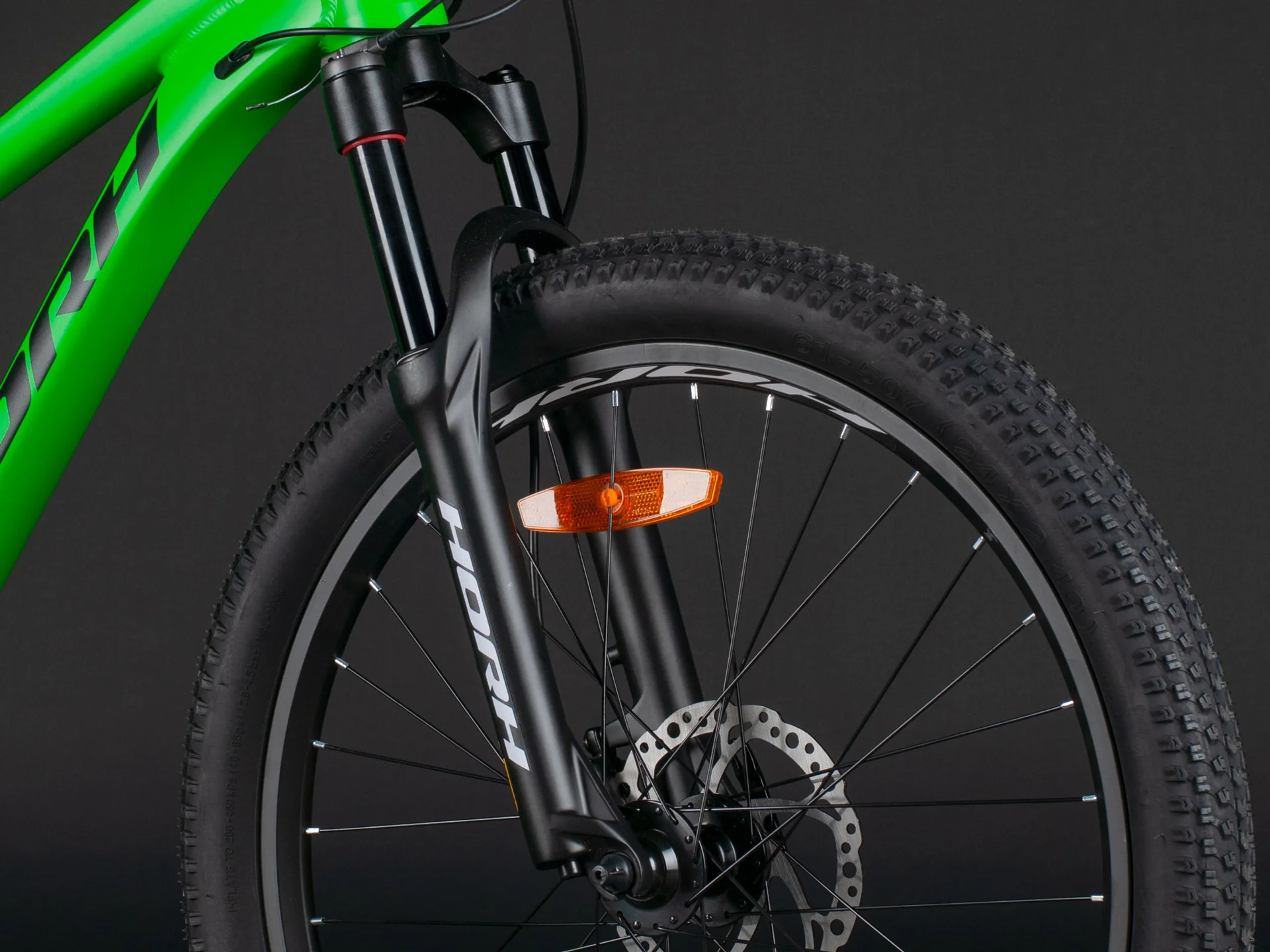 Велосипед HORH BULLET BHDAR 4.0 24" (2024) Green-Black-White - миниатюра 11