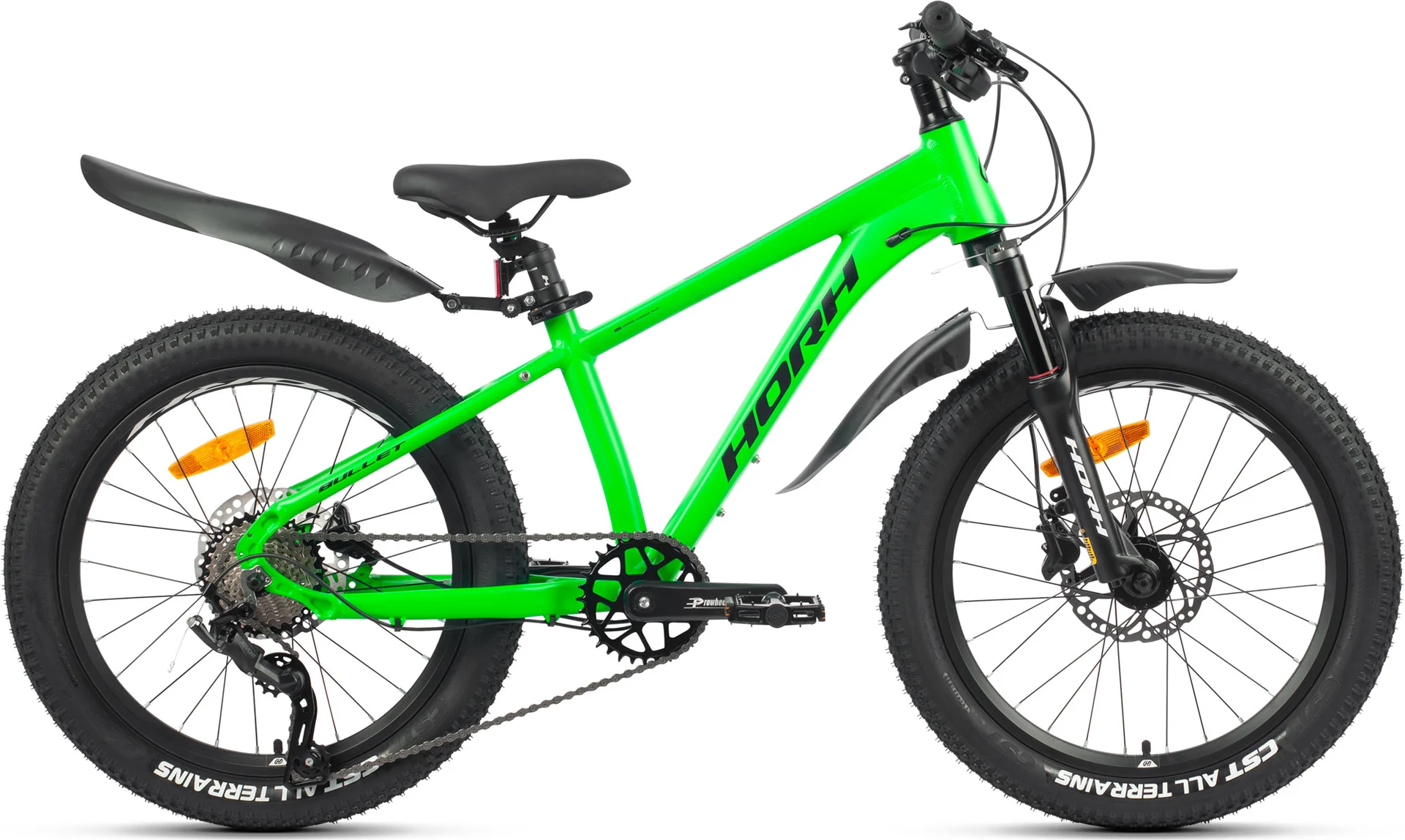 Велосипед HORH BULLET BHDAR 2.0 20" (2025) Green-Black-White