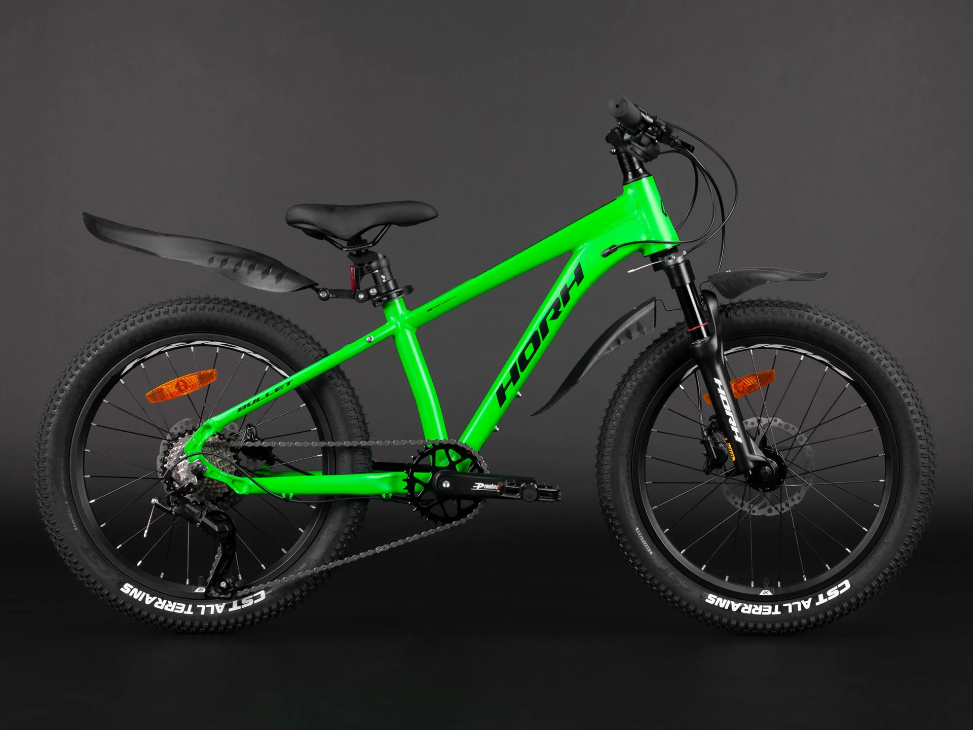 Велосипед HORH BULLET BHDAR 2.0 20" (2025) Green-Black-White - миниатюра 2